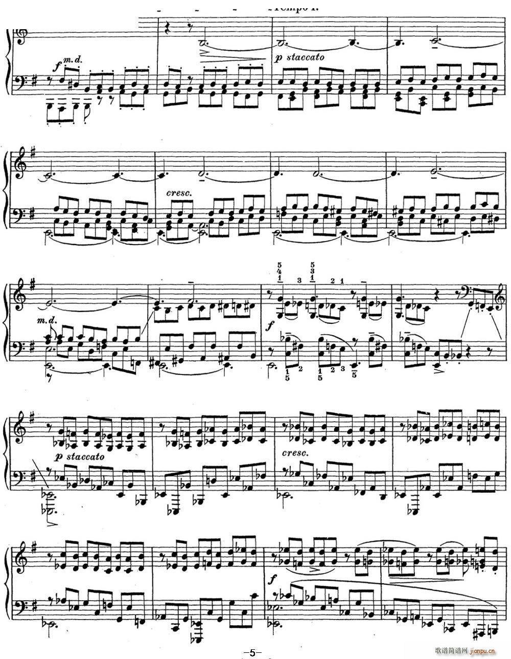 拉赫玛尼诺夫 钢琴前奏曲15 E小调 Op 32 No 45