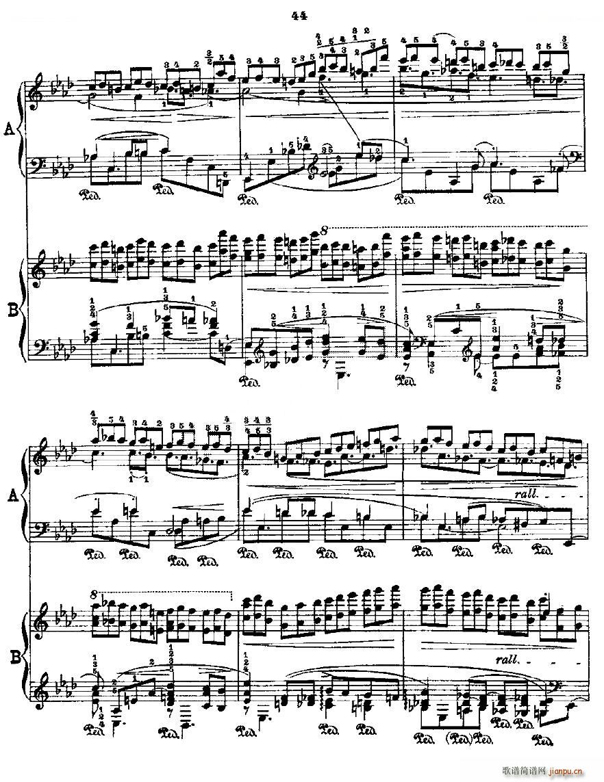 肖邦《练习曲》Fr Chopin Op 25 No2-36