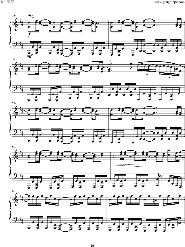 冥王 - 钢琴版-钢琴谱(钢琴曲)-Sound Horizon16