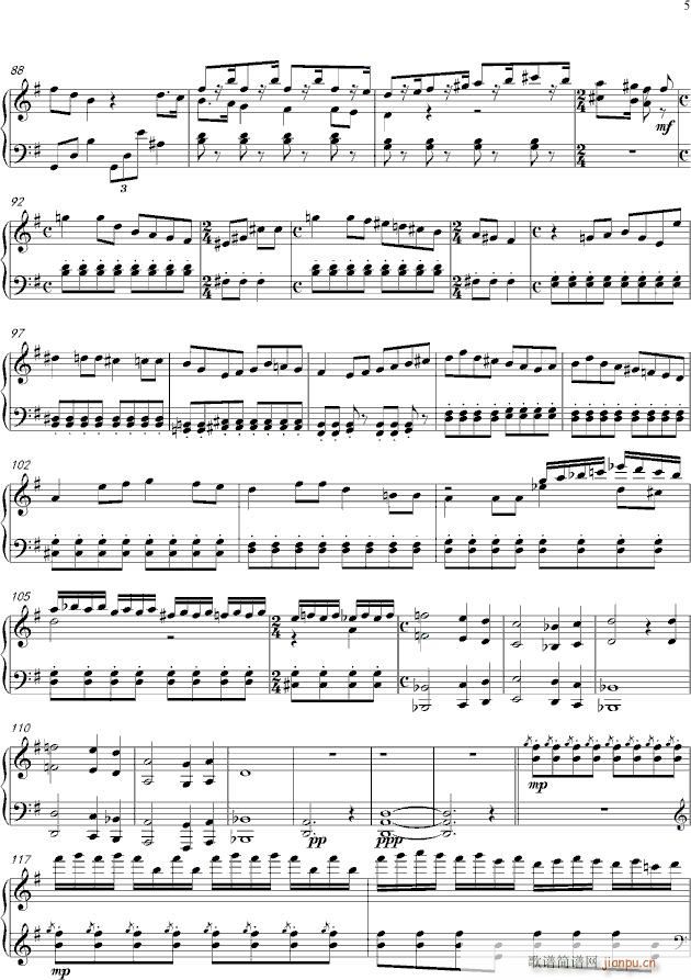 马勒第四交响曲第四乐章钢琴独奏_古斯塔夫马勒5