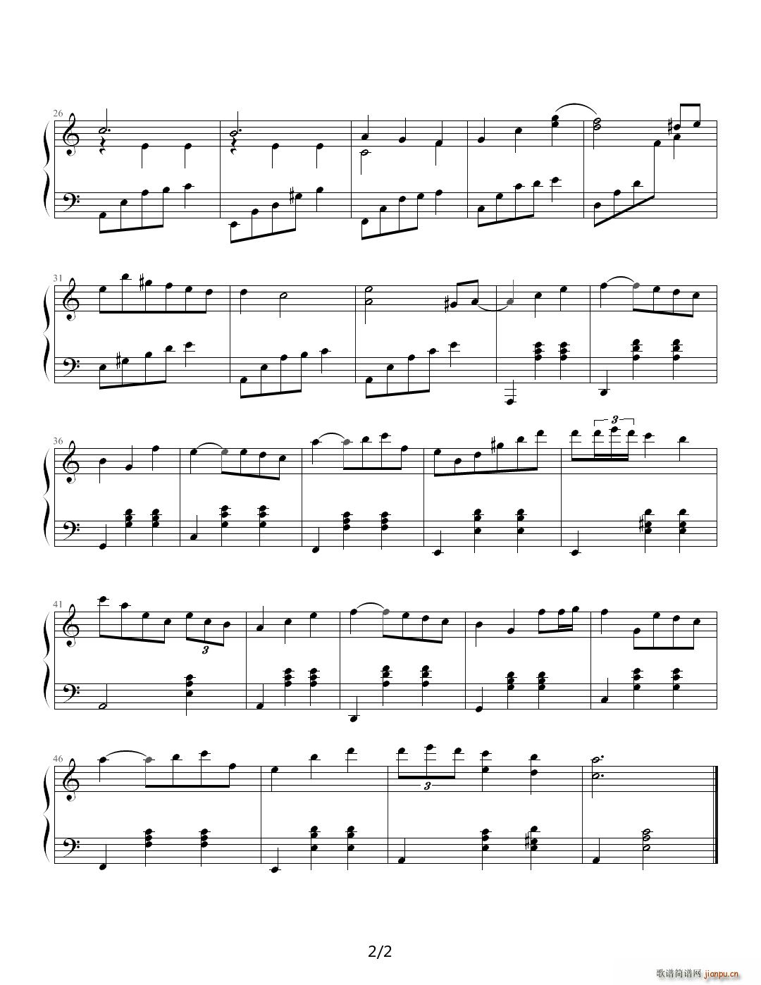 心情笔记�D�D第四首 C调2