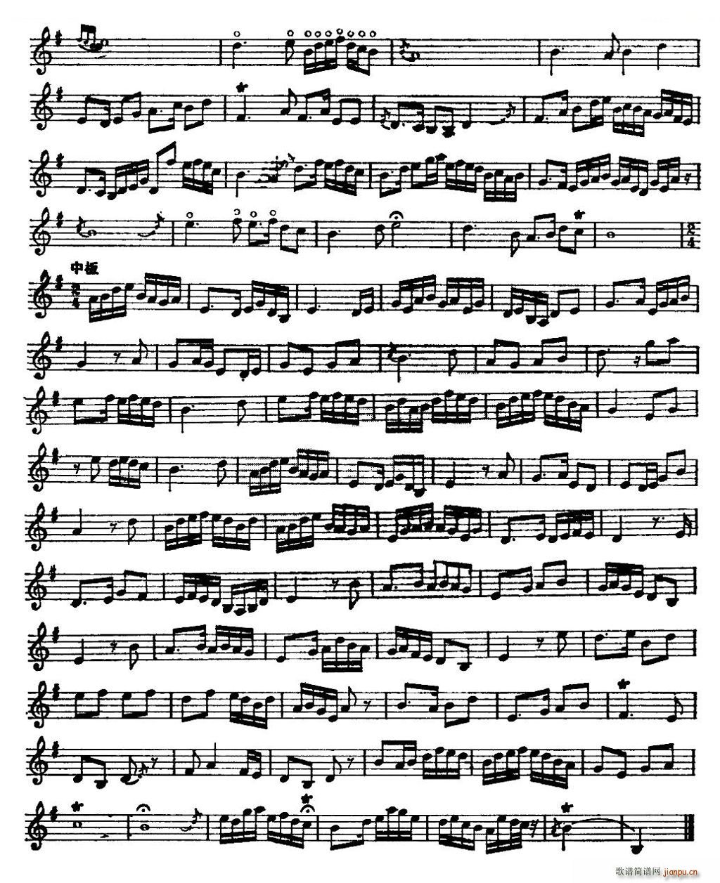 鹧鸪飞(陆春龄订谱版、 ) 笛萧谱2