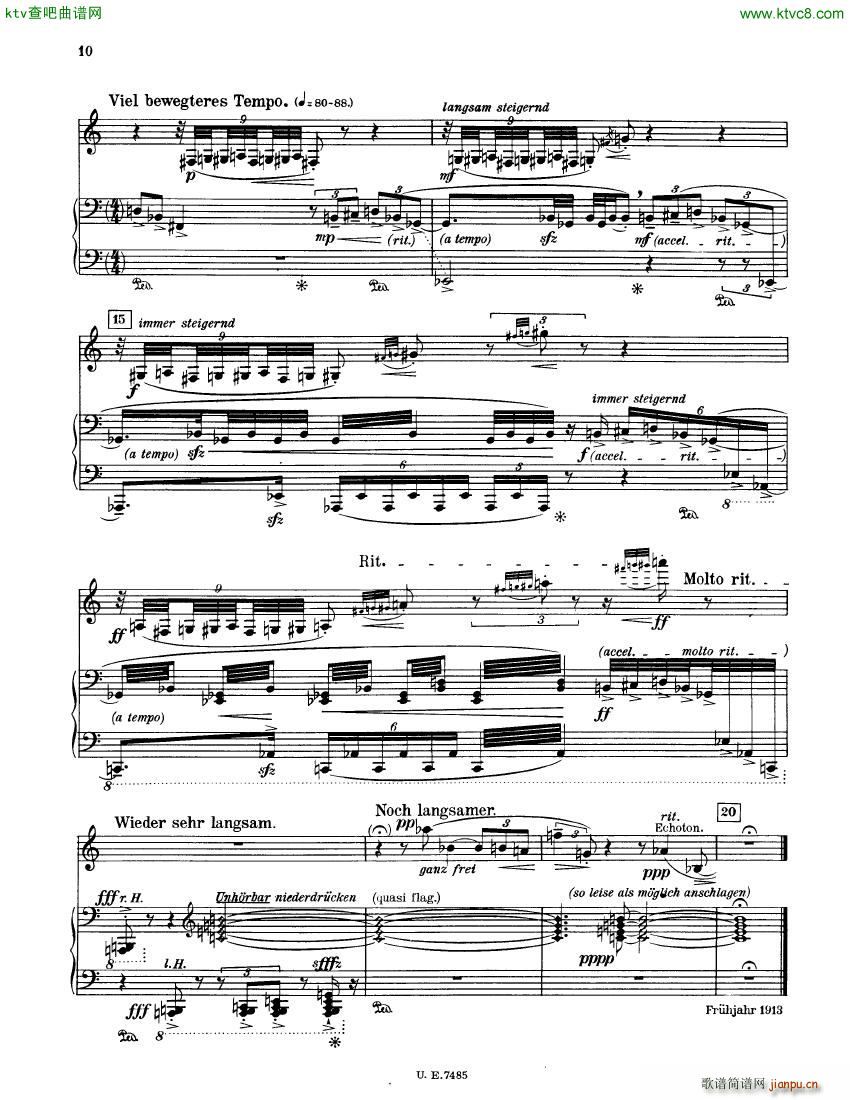 Berg op5 Vier Stücke für kl klavier11