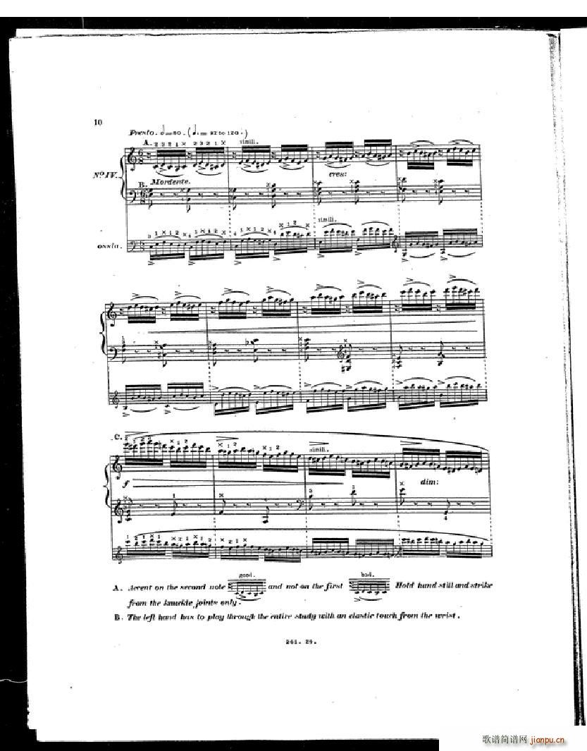Czerny Etudes de la Velocite7