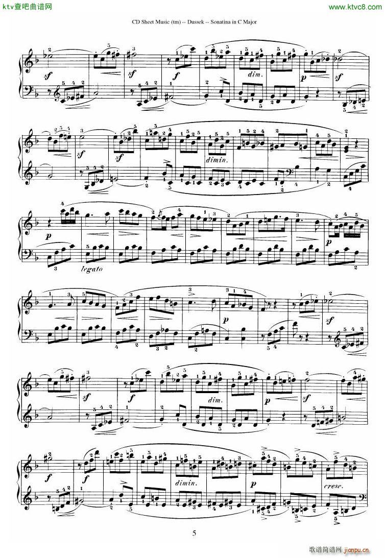 Dussek Sonatina in G Major10