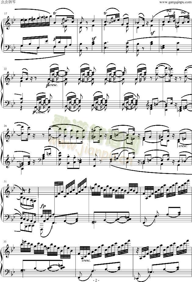 贝多芬降B大调奏鸣曲第四乐章2