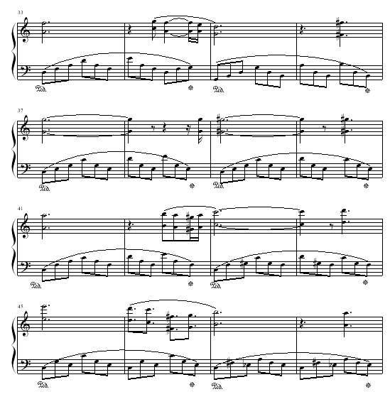 克劳汀幻想曲-钢琴谱(钢琴曲)-马克西姆3