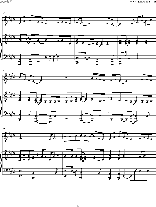 listen to your heart（弹唱版） -钢琴谱(钢琴曲)-DHT8