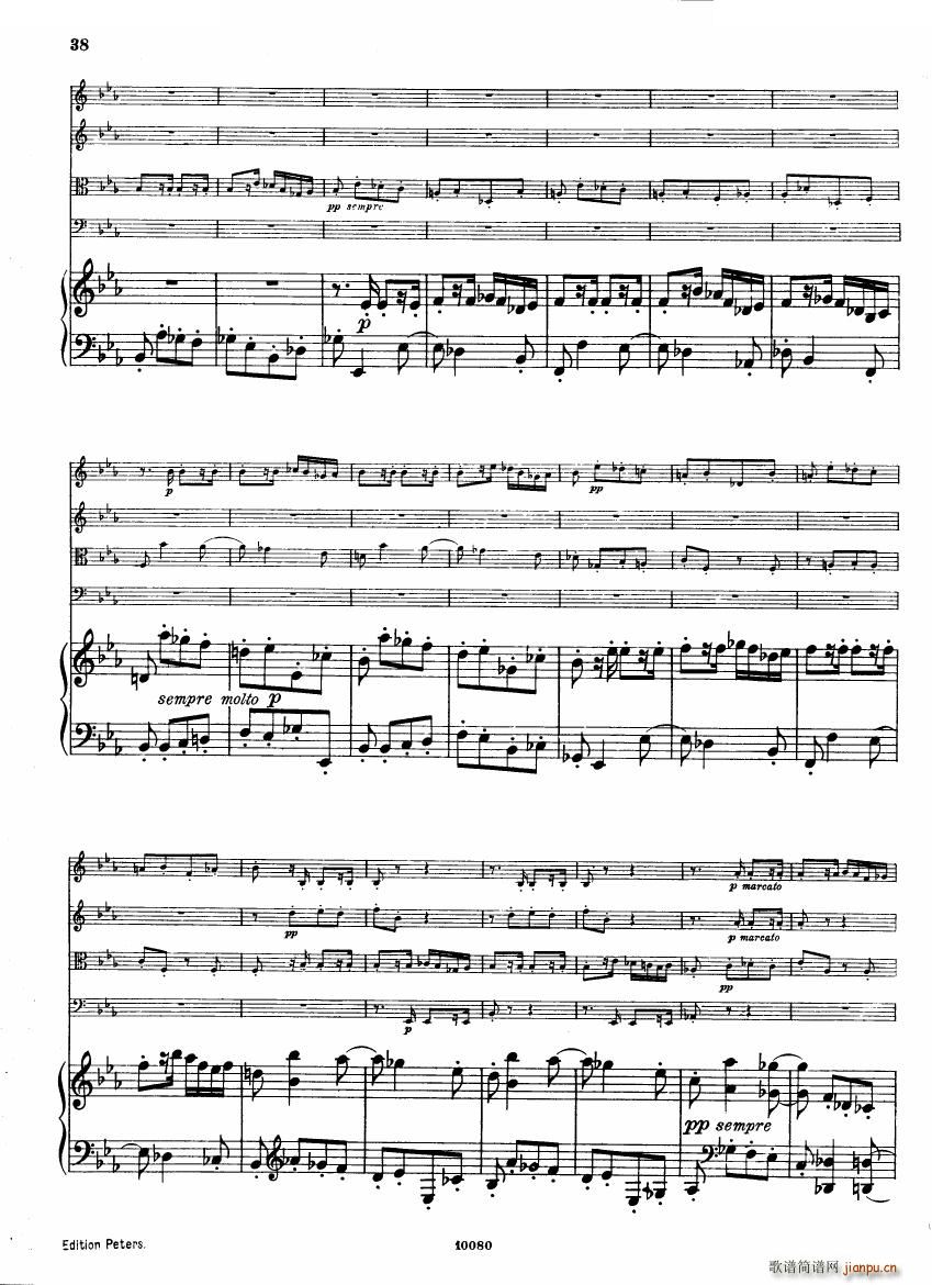 Brahms op 34 Piano Quintet f-minor score（一）37