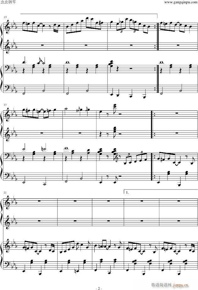 【小兔来了】，一首爵士插曲，四手联弹（有质保）_动漫影视2