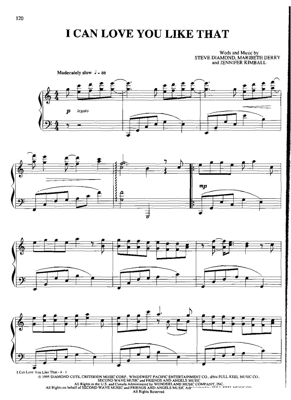 1 CAN LOVE YOU LIKE THAT(Dan Coates 流行情调 集)1