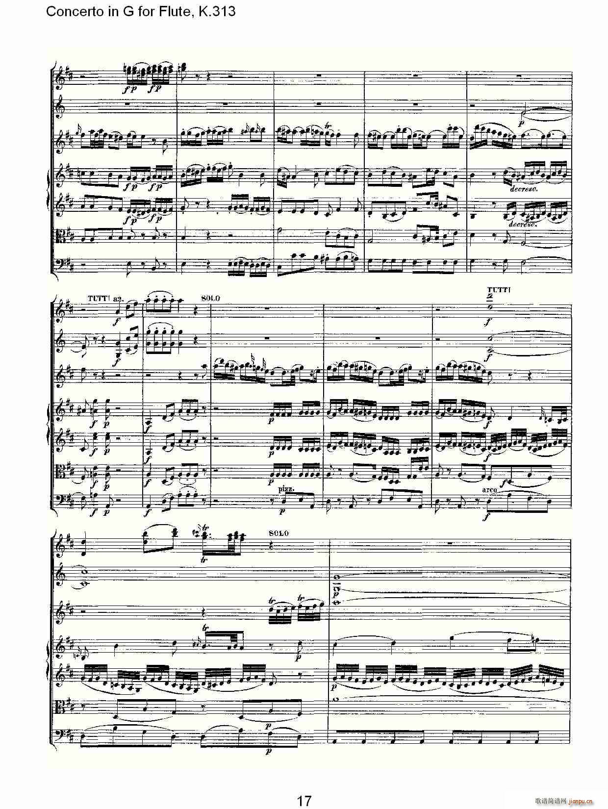 Concerto in G for Flute, K.313（G调长笛协奏曲, K.313）18