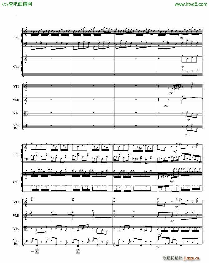 巴赫为四架钢琴写的钢琴协奏曲 钢琴吉他弦乐组_巴哈 Bach Johann Sebastian3