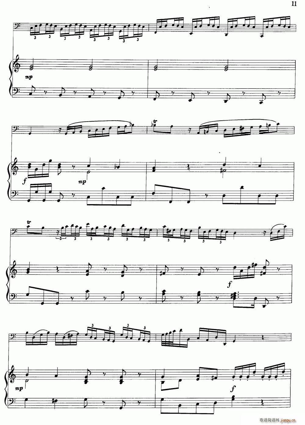 C大调协奏曲（大管 钢琴伴奏）11