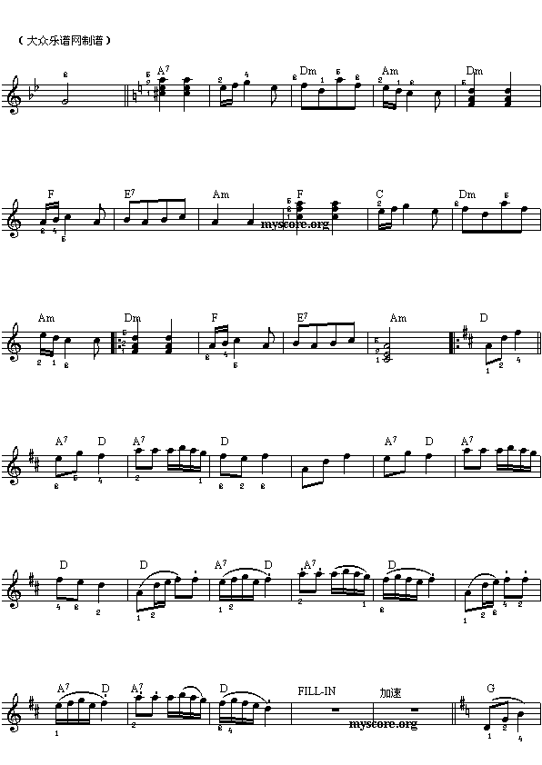 电子琴浅易练习七十二(俄罗斯舞曲)2