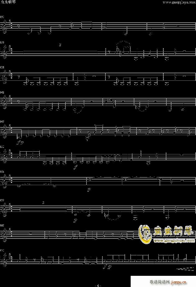 C大调双簧管协奏曲第一乐章（中提分谱 单簧管版） -_莫扎特4