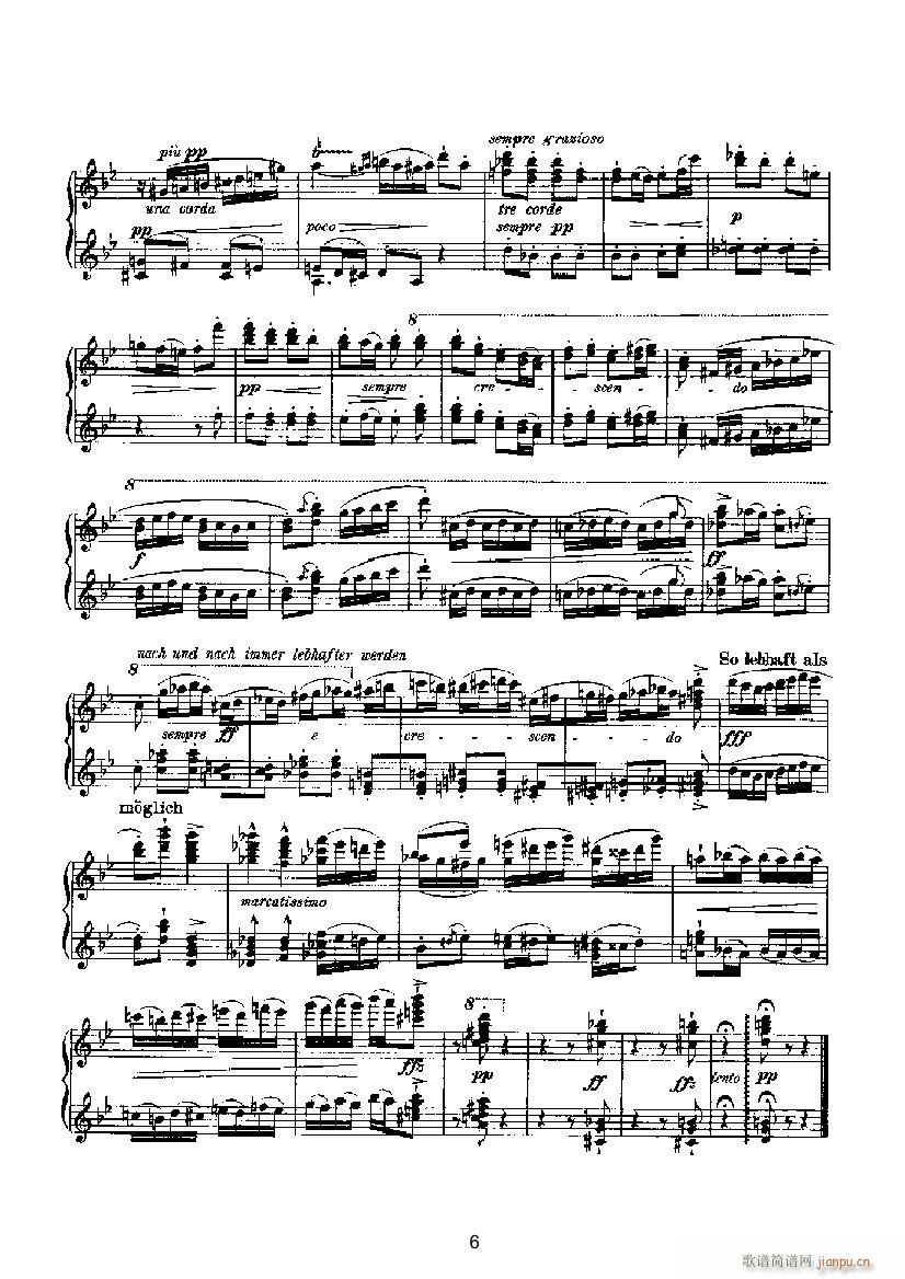 滑稽曲1（四手联弹） 键盘类 钢琴_马克斯.雷格尔6