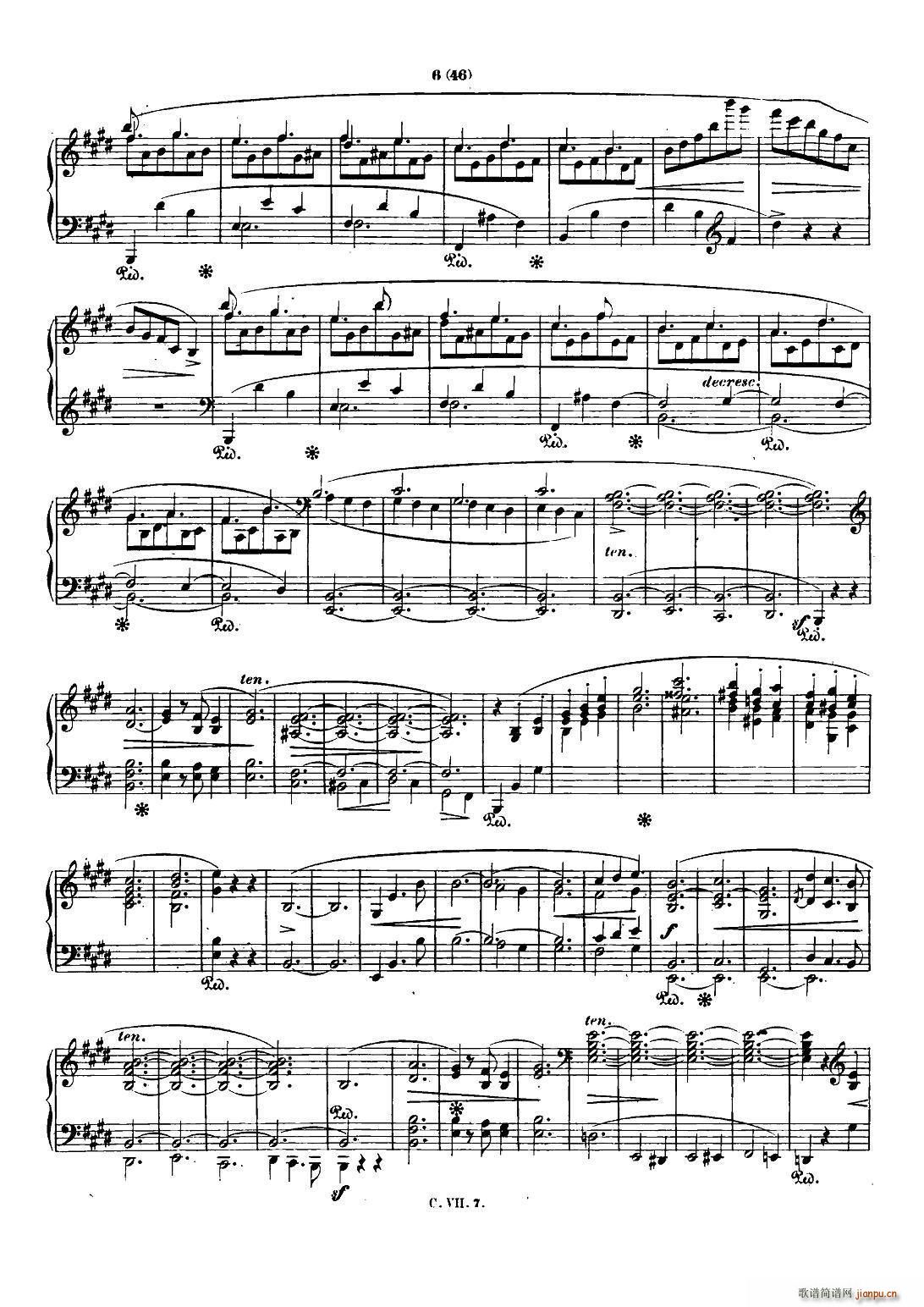 肖邦 钢琴谐谑曲 Chopin Scherzo（No 4 E大调 Op 54）5