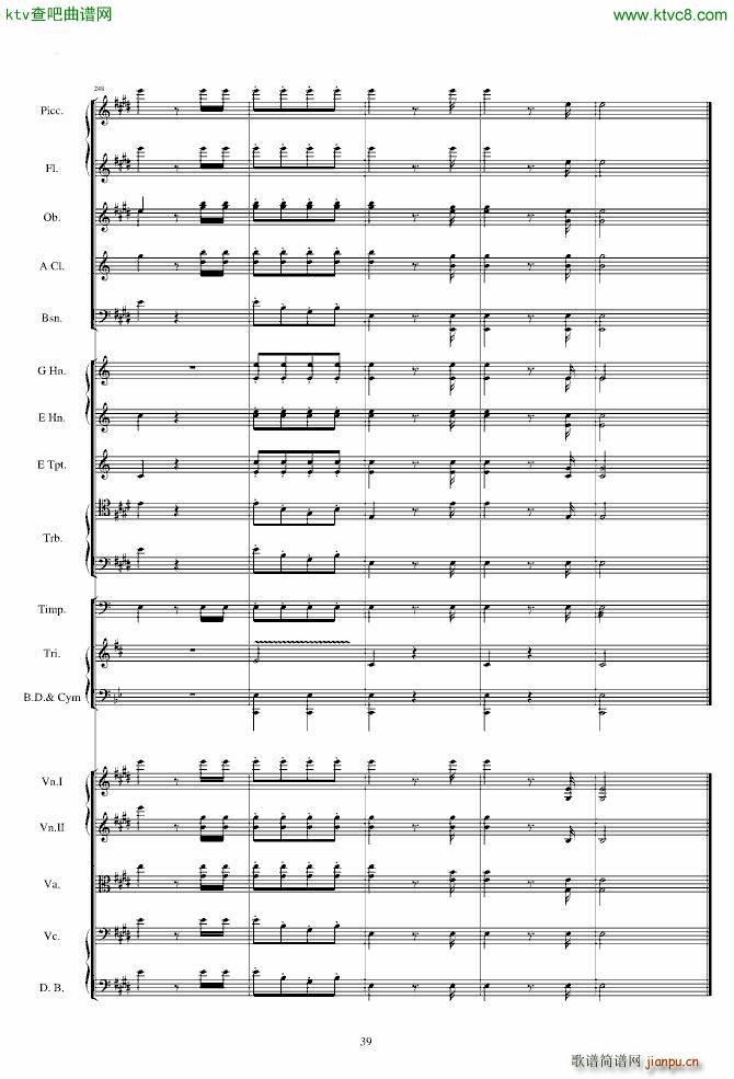 威廉退尔序曲原版扒谱_罗西尼39