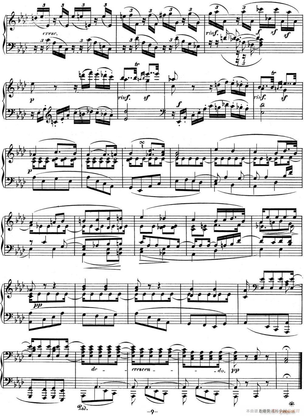 贝多芬钢琴奏鸣曲05 c小调 op 10 No 1 C minor39