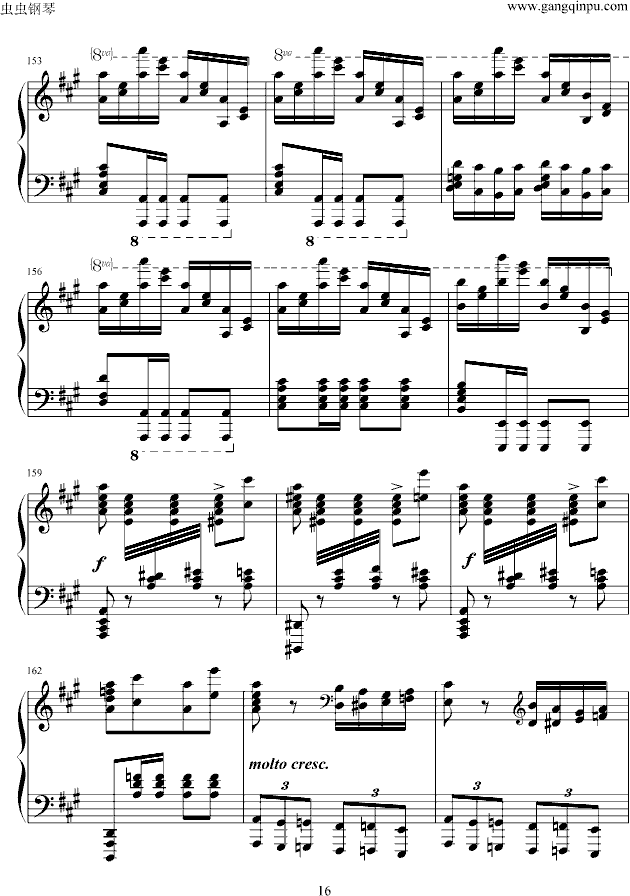 瓦洛多斯《土耳其进行曲》原版-钢琴谱(钢琴曲)-莫扎特16