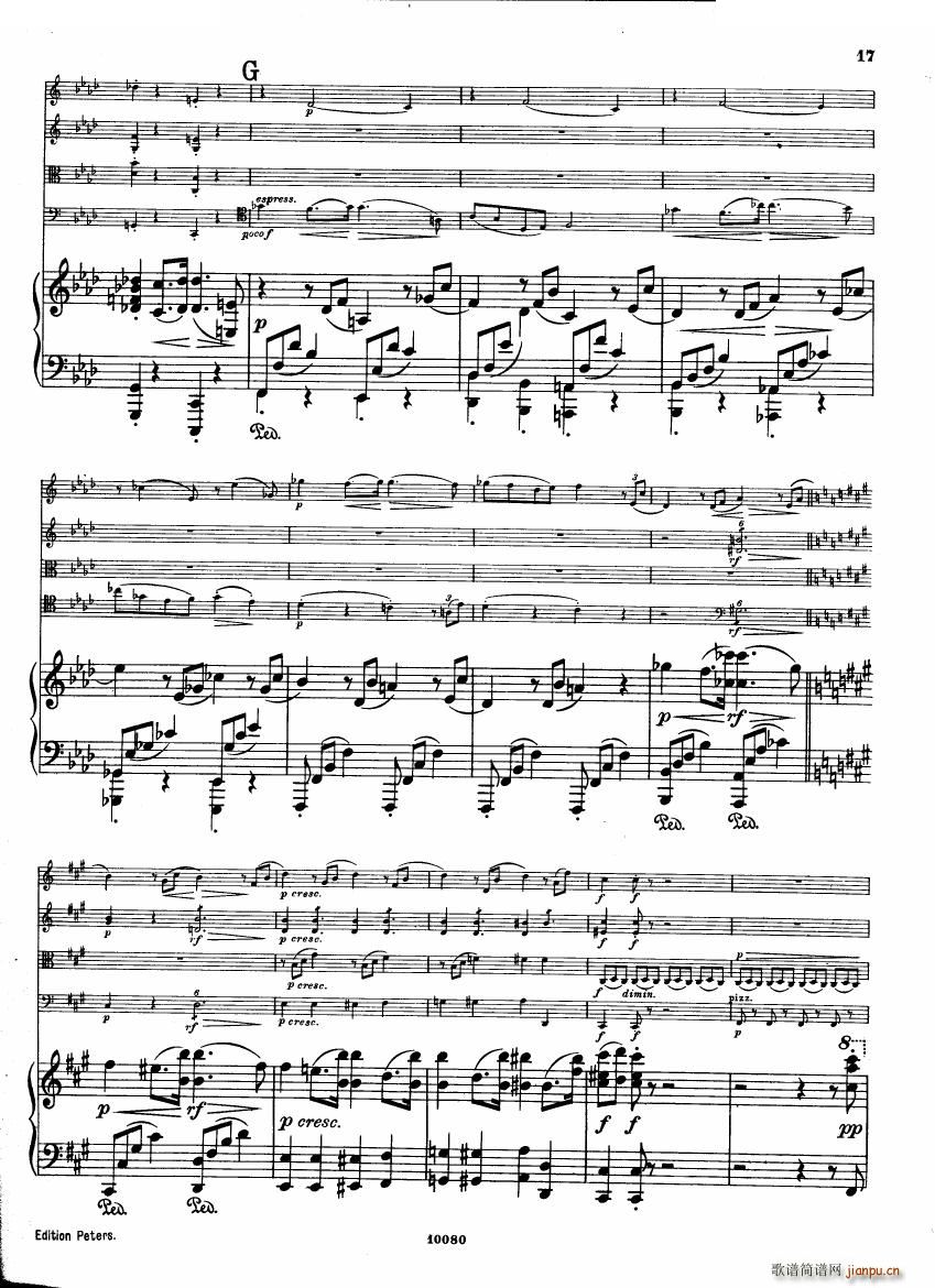 Brahms op 34 Piano Quintet f-minor score（一）15