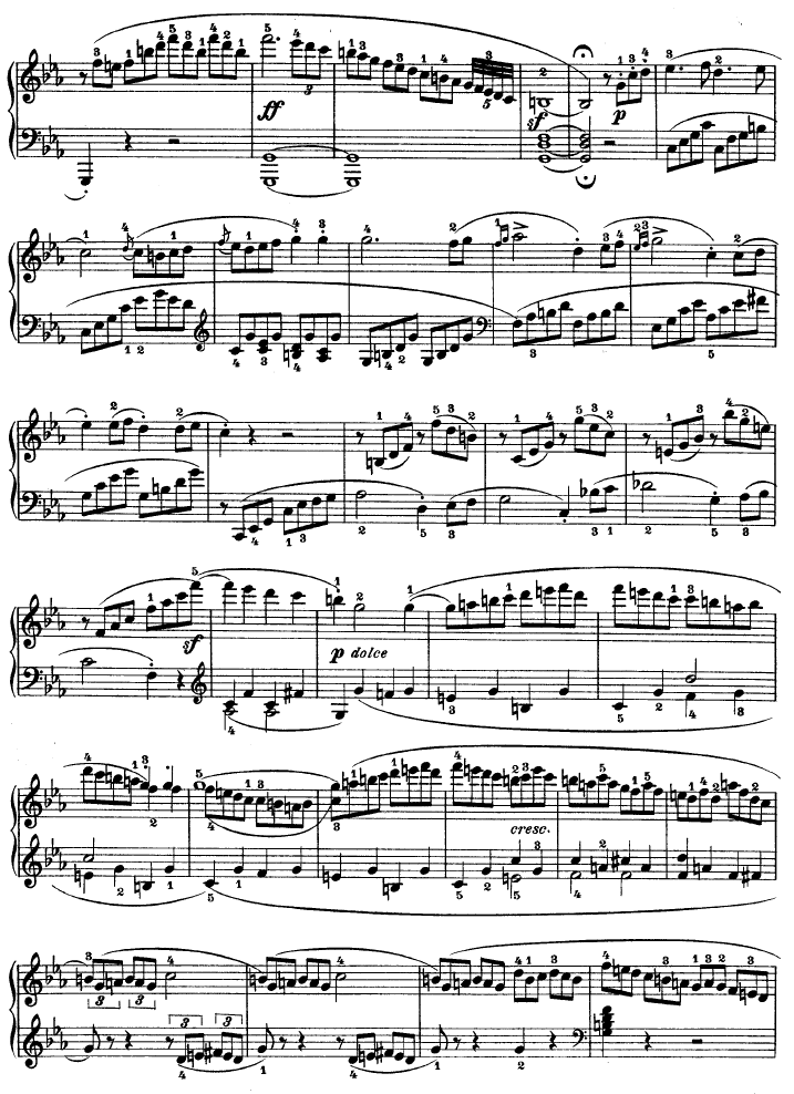 C小调第八琴奏鸣曲（悲怆）Op―13-钢琴谱(钢琴曲)-贝多芬-beethoven16