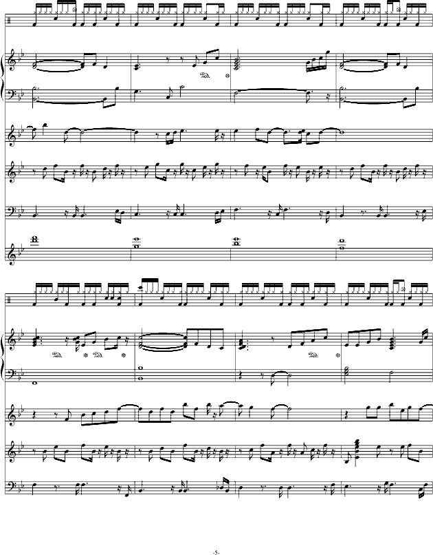 献给自己的生日-钢琴谱(钢琴曲)-swenl5