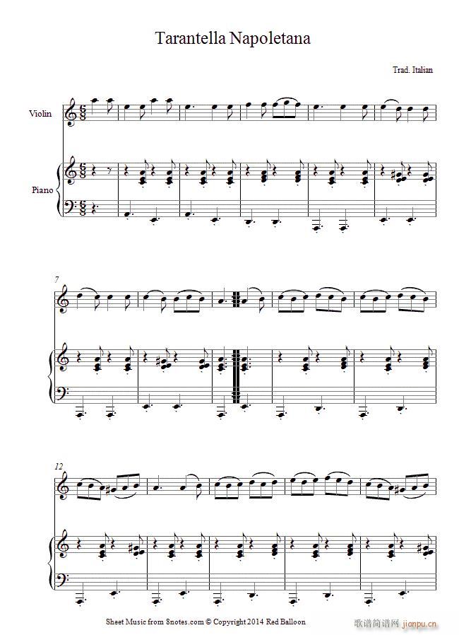 Tarantella Napoletana( 钢琴伴奏)1