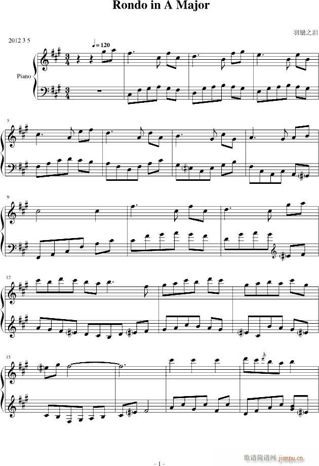 Rondo in A Major_羽键之泪1