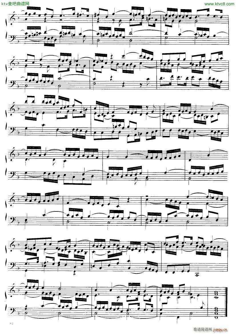 Handel Suite in F major G175 1796