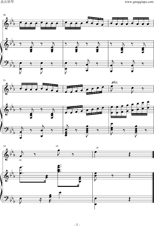 那不勒斯舞曲-钢琴谱(钢琴曲)-柴科夫斯基5