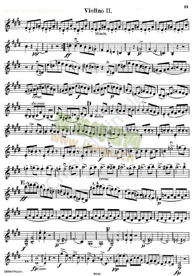 四重奏《QUARTETTO Op.125.No.2》第二小提琴2