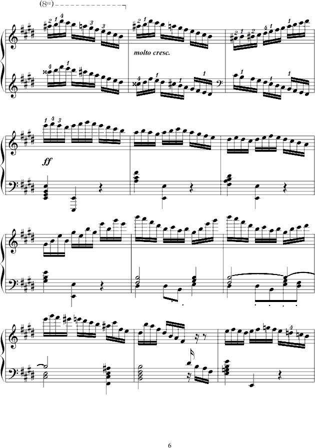 练习曲Op.72 No.1-钢琴谱(钢琴曲)-莫什科夫斯基-Moszkowski6