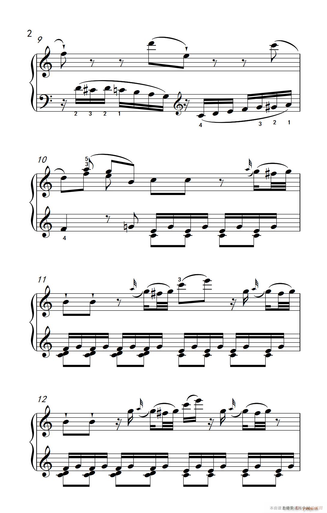 第九级1 C大调奏鸣曲 第一乐章 Hob XVI 50（中央音乐学院 钢琴（业余）考级教程 7-9级）2