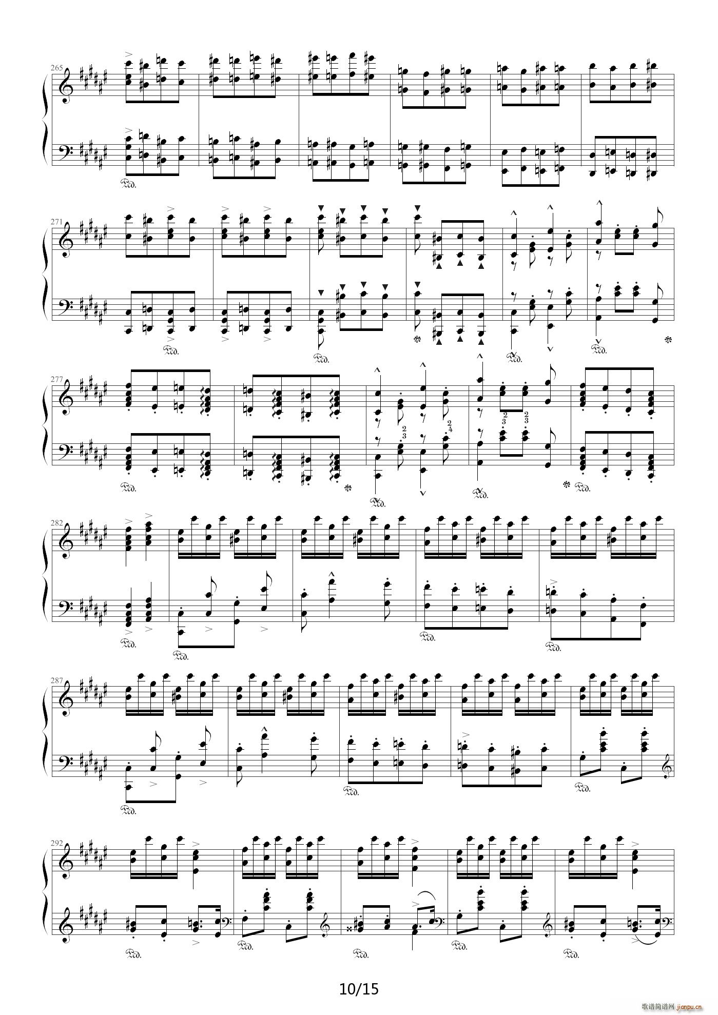 匈牙利狂想曲第2号 E调10