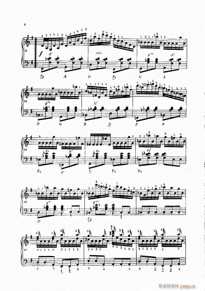 车尔尼手风琴练习曲集 Ⅳ6