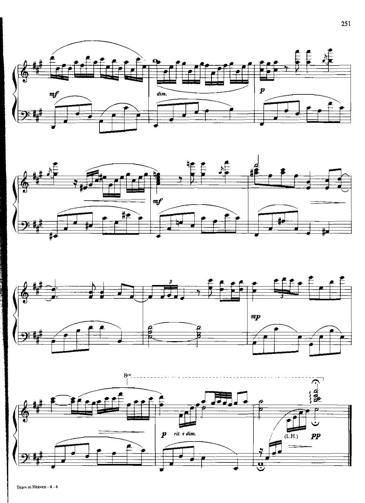 TEARS IN HEAVEN(Dan Coates 流行情调 集)4