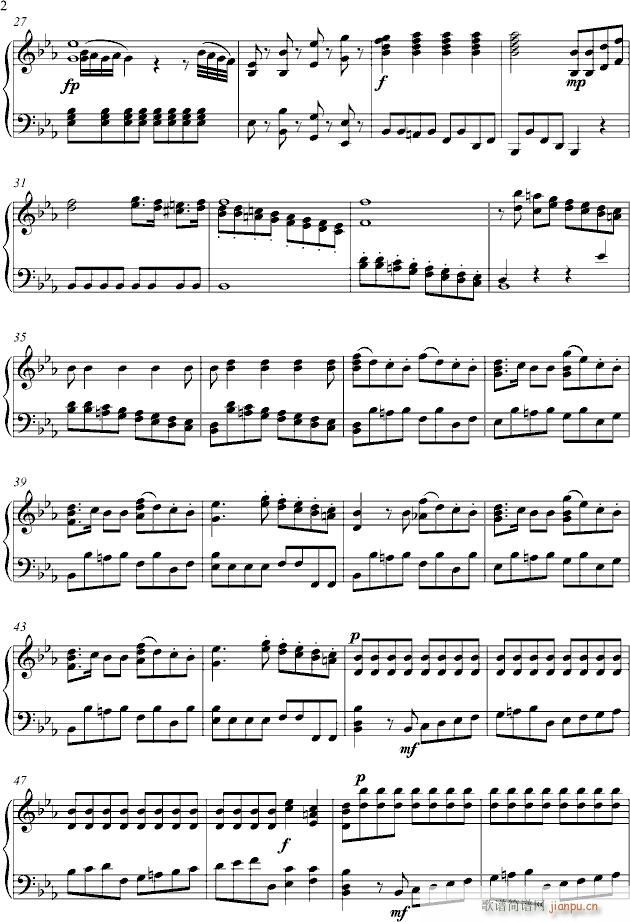 Symphony No.1 for Piano Solo_莫扎特2