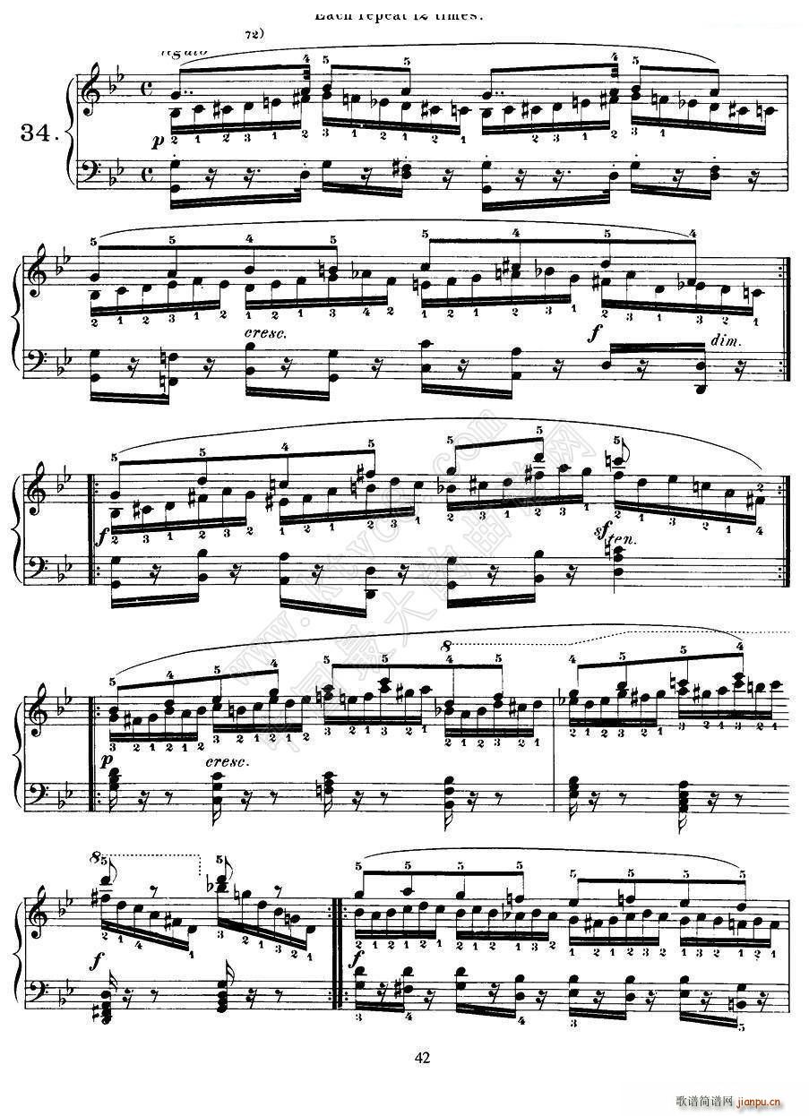 Czerny - 40 Daily Exerci Op 337（31―35）（40首日常训练曲）7