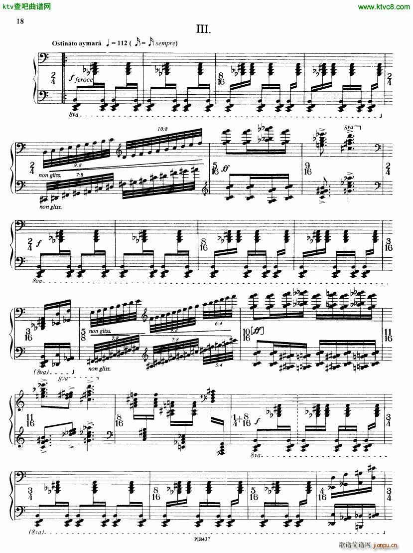 Ginastera op 53 Sonata No 218