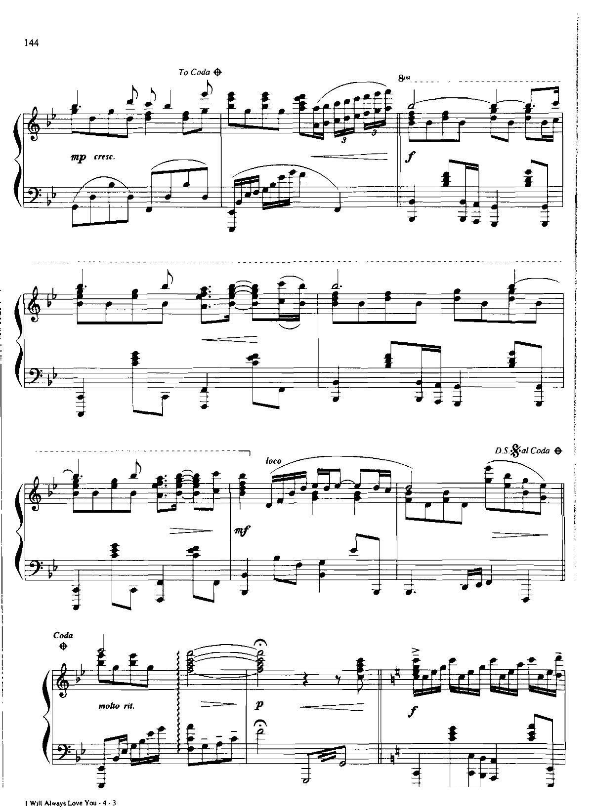 I WILL ALWAYS LOVK YOU(Dan Coates 流行情调 集)3