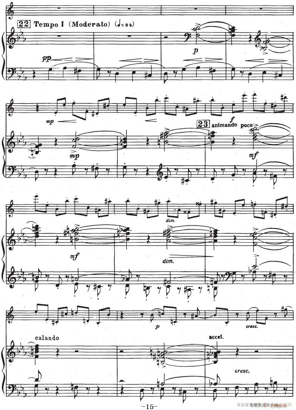 Glazunov Op 109（格拉组诺夫协奏曲Op 109）（萨克斯 钢琴伴奏）15