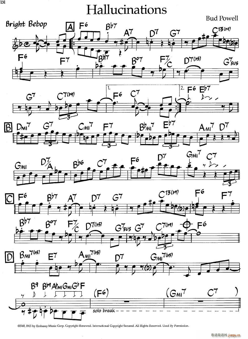 Hallucinations（爵士钢琴曲）1