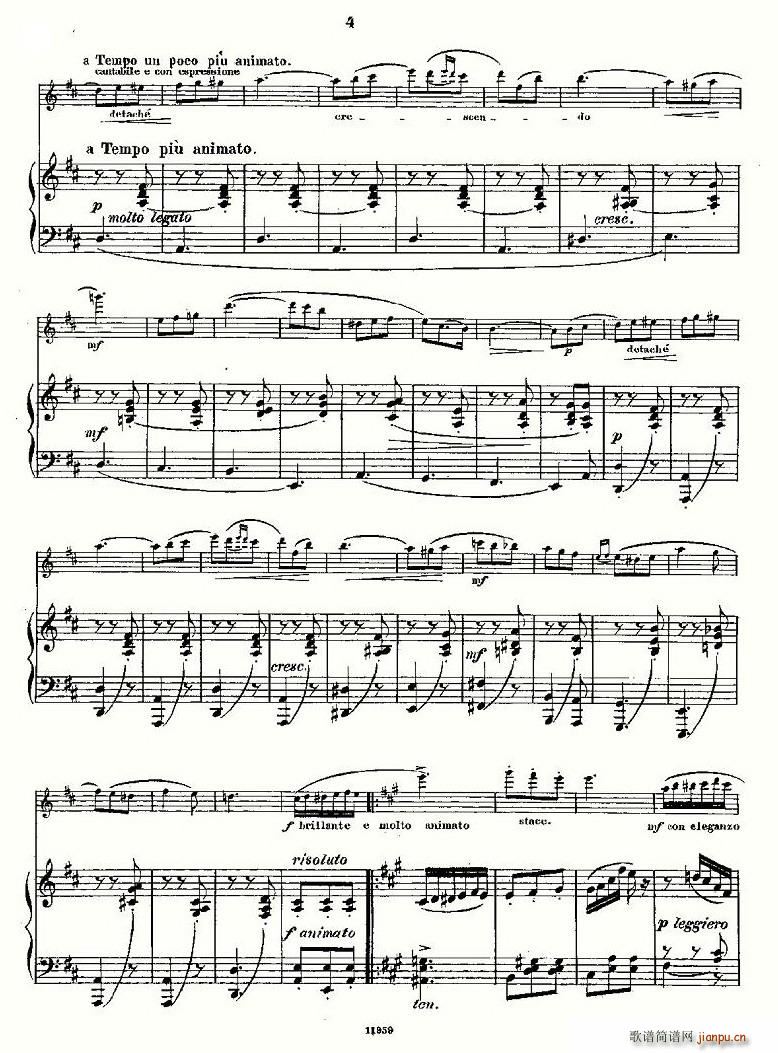 L'Hirondelle.Op.44（长笛+钢琴伴奏）3