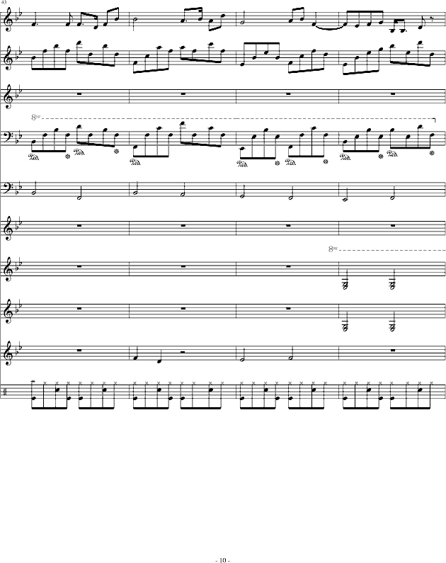 因为你对我重要 情歌对唱-钢琴谱(钢琴曲)-琳琅10