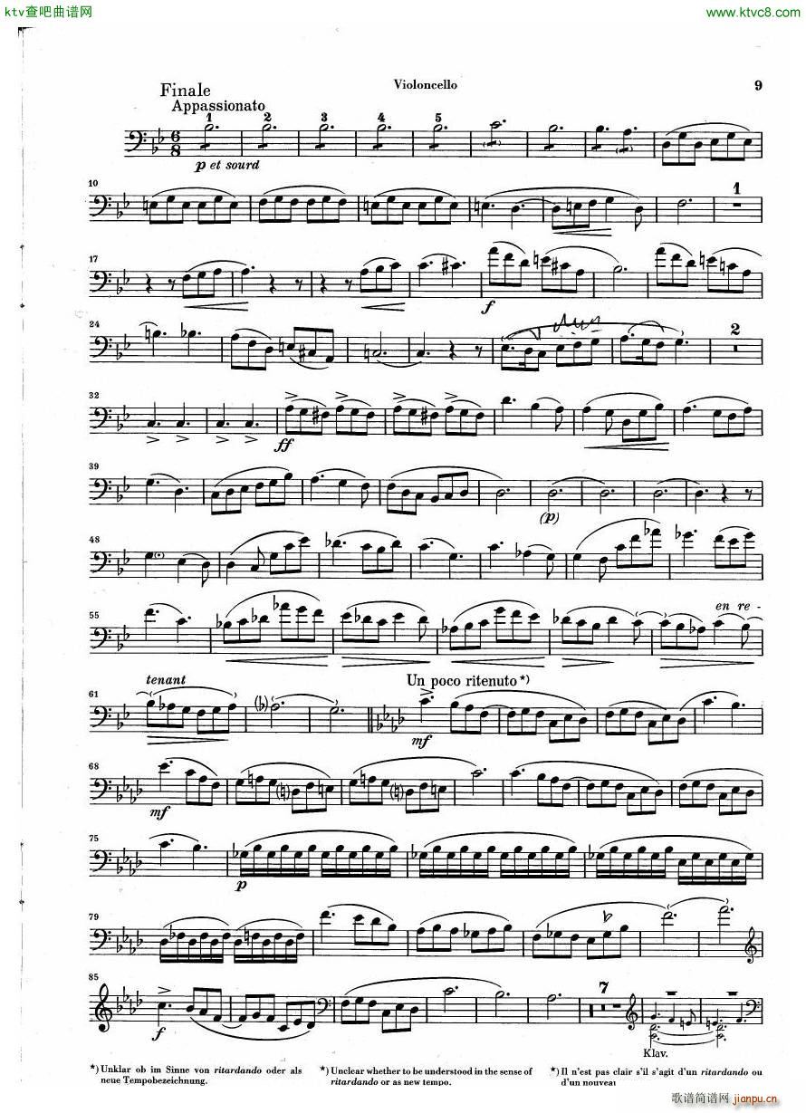 Debussy Piano Trio in G parts17
