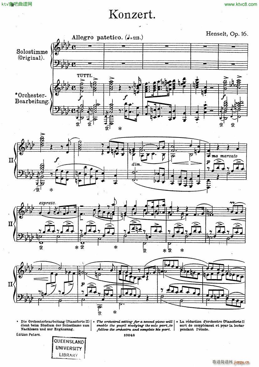 Henselt Concerto op 16 11