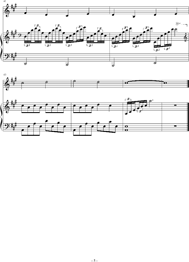 跨世时空的箫(三)-钢琴谱(钢琴曲)-血腥残阳5
