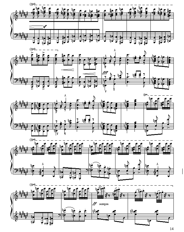 匈牙利狂想曲第二号-钢琴谱(钢琴曲)-李斯特14